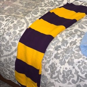Purple and yellow scarf